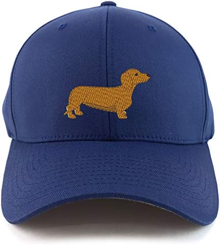 טרנדי הלבשה חנות תחש כלב רקום למתוח מצויד בייסבול כובע