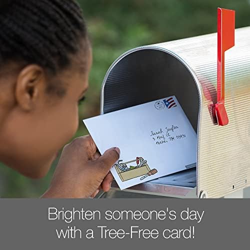 ברכות ללא עצים כרטיסי יום האב - עיצובים אומנותיים - 1 כרטיס + מעטפות תואמות - תוצרת ארהב - נייר