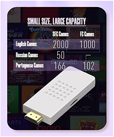 קונסולת משחקים של Mollal 4K קונסולת רטרו 16 סיביות קונסולת משחקי וידאו אלחוטית 4K עם משחקי וידאו מובנים 3000+