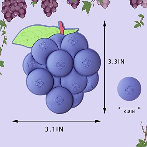 מגנטים למקררים ענבים יצירתיים, מדבקות מגנטיות רכות 3