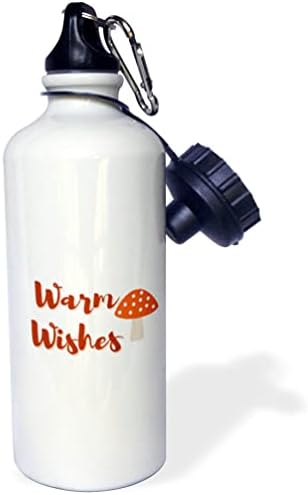 תמונת 3 של פטריות עם טקסט של משאלות חמות - בקבוקי מים