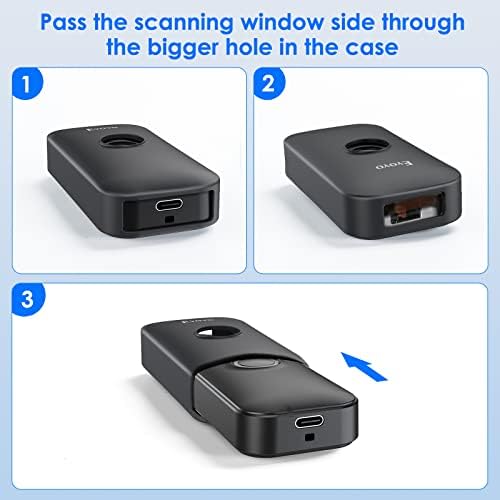 EYOYO MINI 1D Bluetooth Barcode Scanner Case Silicone Case Case עבור EY-009L, EY-009C, EY-009,