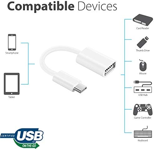 מתאם OTG USB-C 3.0 תואם ל- SONS SRS-NS7 שלך לפונקציות מהירות, מאומתות, מרובות שימוש, כמו מקלדת, כונני אגודל,
