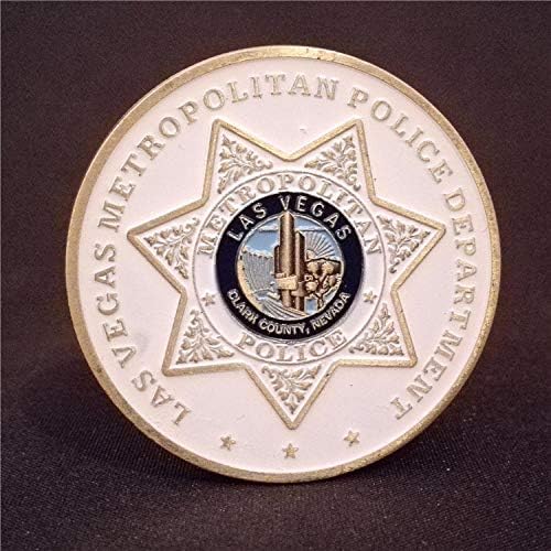 ארצות הברית לאס וגאס מטרופוליטן משטרת מחלקת משטרת מזכרות מטבע מטבע מצופה מטבע מטבע