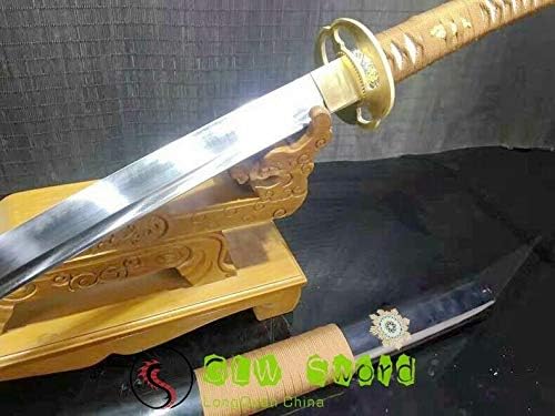 קרב glw קטאנה מוכנה קטנה יד מזויפת יפן סמוארי חרב גבוהה מנגן פלדה חד