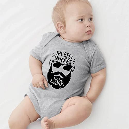 הדוד OSYSE שרוול קצר רומפר חדש תינוק ילד ילד יילוד יילוד אאוט -גבי גוף של בנים מצחיקים