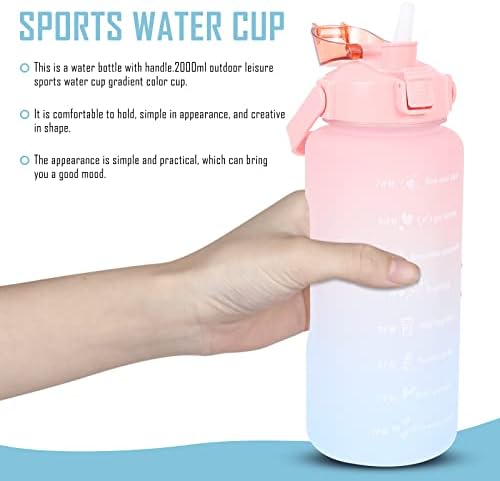 בקבוק בקבוק מים של טנדיקוקו צבעי שתיית בקבוק שתיית מיץ מים נייד עם ידית