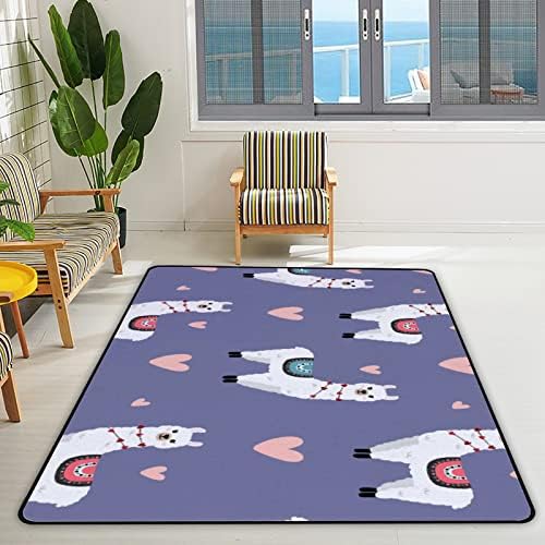 שטיח שטיח רך של צינגזה שטיחים גדולים באזור, לאמות ולבבות נוחות שטיח מקורה, מחצלת משחק לתינוקות