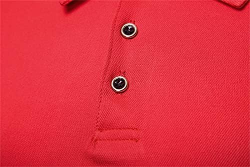 חולצות פולו גולף לגברים בלוק צבע קל חולצת שרוול קצר