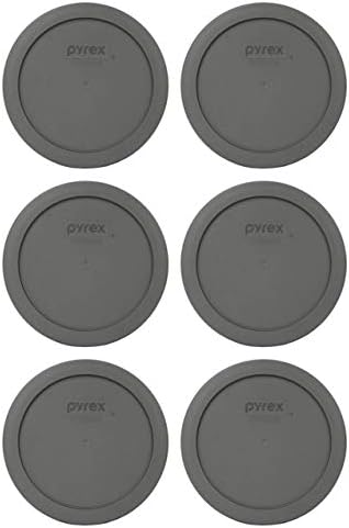 פיירקס 7201-מחשב שלולית אפור עגול פלסטיק מזון אחסון החלפת מכסה, תוצרת ארהב-2 מארז