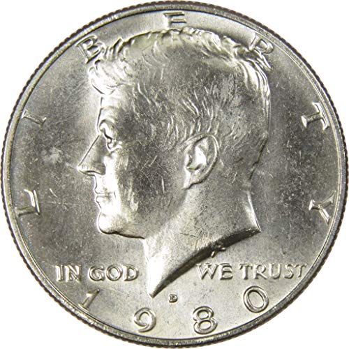 1980 ד קנדי ​​חצי דולר BU Uncirculated State 50C ארהב מטבע אספנות