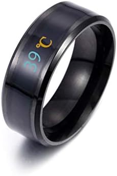 בני זוג לגברים של בלאקי מצלצלים טבעת טמפרטורה פיזית טבעת טבעת נישואין נוחות נוחות מלוטשת, 12