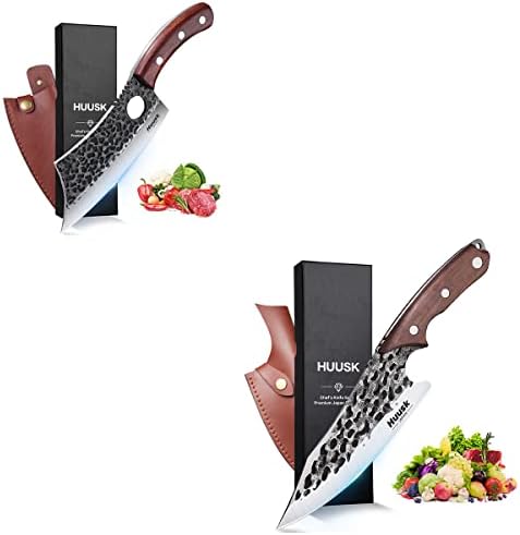 הוסק ויקינג סכין עם נדן צרור עם קליבר סכין עבור בשר חיתוך קצבי סכין חיצוני בישול סכין למטבח פירוק