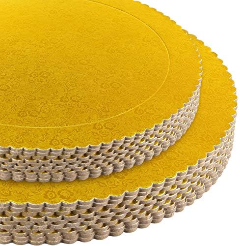30 יחידות 12 אינץ עוגת לוחות, עגול עוגת בסיס,עוגת עיגולים מזון כיתה זהב למינציה אפיית חד פעמי