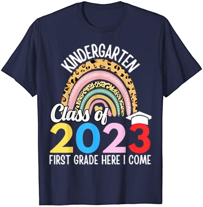 כיתת גן מצחיקה של 2023 כיתה א 'כאן אני באה חולצת טריקו