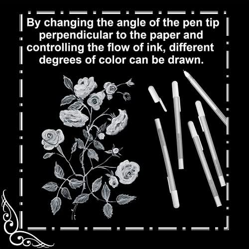 לבן ג 'ל עט לבן סימון ג' ל עט לבן אופי להדגיש אמן לבן ג ' ל עט מתאים בית ספר אמנות עיצוב שימושי ונחמד