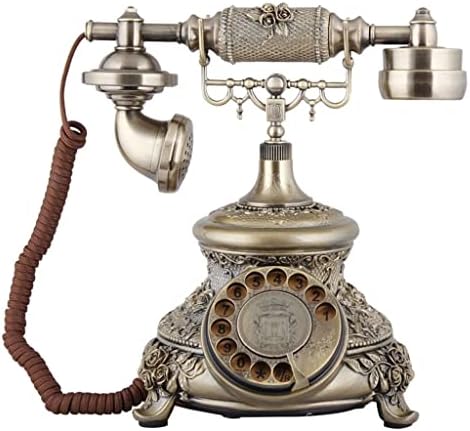 טלפון רטרו רטרו כבל טלפון עתיק טלפון טלפון קלאסי ברונזה טלפון וינטג 'למתנות עתיקות מתנות ביתיות