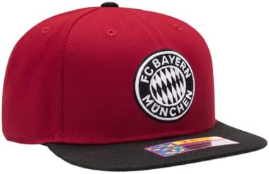מאוורר דיו באיירן מינכן 'אמריקה של משחק' מתכוונן סנאפבק כדורגל כובע / כובע אדום / שחור