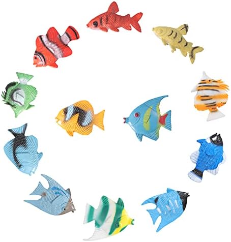 12 יחידות מלאכותי טרופי דגים פלסטיק צף דגים כמו בחיים דגי קישוט אקווריום קישוטי דגי טנק