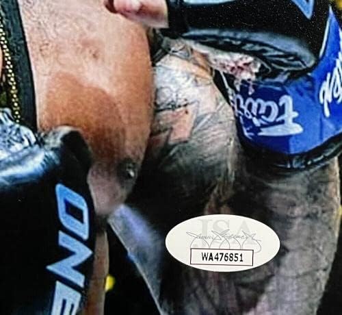 עכבר אדיר דמטרתי ג'ונסון חתום 8x10 UFC צילום JSA - תמונות NFL עם חתימה
