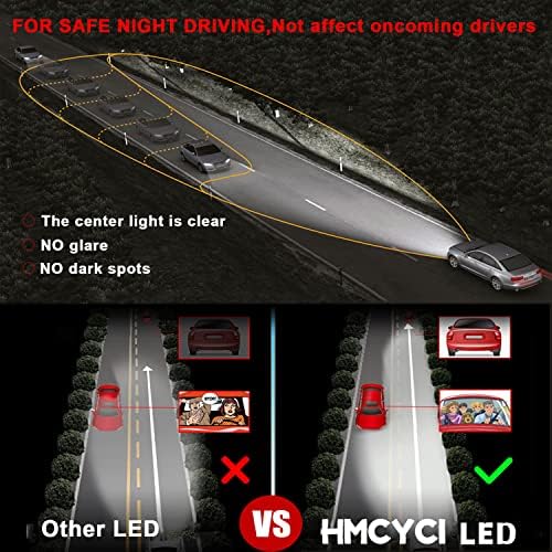 HMCYCI מתאים לטויוטה קאמרי נורות פנס LED, 9005/HB3 קרן גבוהה + H11 קרן נמוכה + H11 ערפל, חבילה של 6)