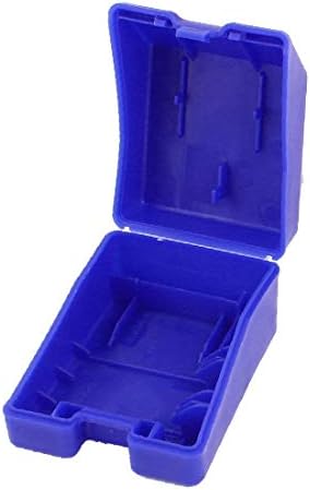 Alaza 2 Pack QTIP Holder Dispenser חמוד סנטה קלאוס מארגן אמבטיה כחול יכול לכדורי כותנה/ספוגיות/רפידות/חוט